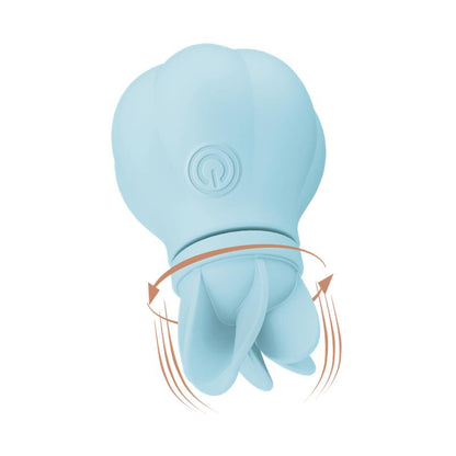 ADRIEN LASTIC - ESTIMULADOR CARESS VIBRACIÓN Y ROTACIÓN LIGHT BLUE