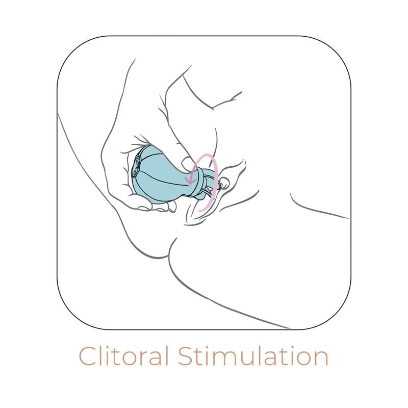 ADRIEN LASTIC - ESTIMULADOR CARESS VIBRACIÓN Y ROTACIÓN LIGHT BLUE