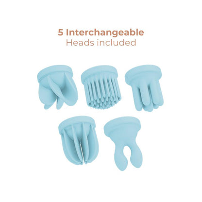 ADRIEN LASTIC - ESTIMULADOR CARESS VIBRACIÓN Y ROTACIÓN LIGHT BLUE