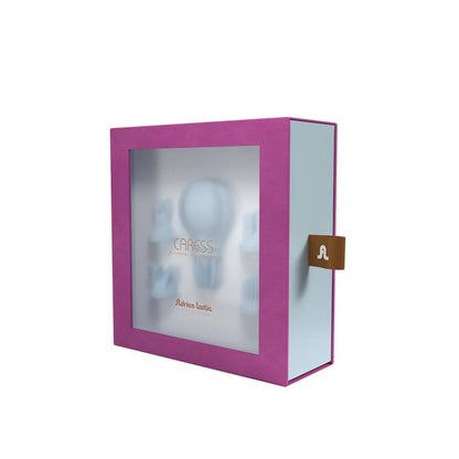 ADRIEN LASTIC - ESTIMULADOR CARESS VIBRACIÓN Y ROTACIÓN LIGHT BLUE