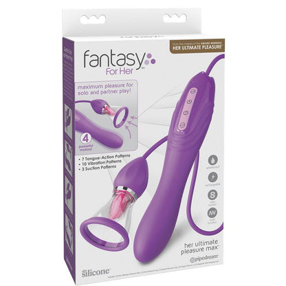 FANTASY FOR HER - ESTIMULADOR CON LENGUA, SUCCION Y VIBRACIÓN HER ULTIMATE PLEASURE MAX
