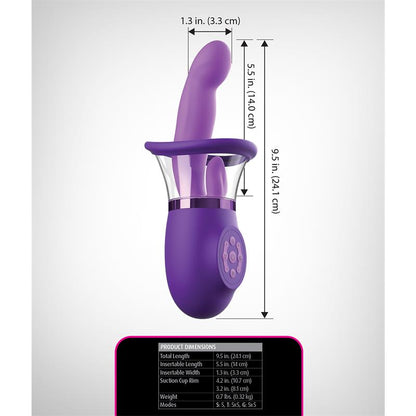 FANTASY FOR HER - ESTIMULADOR CON LENGUA Y SUCCIÓN ULTIMATE PLEASURE PRO PLUS