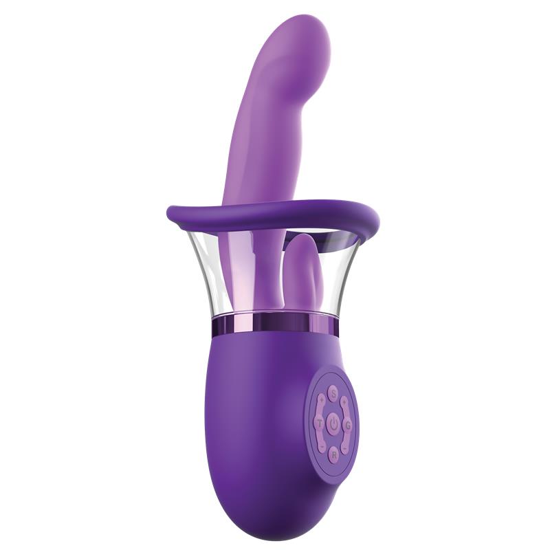 FANTASY FOR HER - ESTIMULADOR CON LENGUA Y SUCCIÓN ULTIMATE PLEASURE PRO PLUS