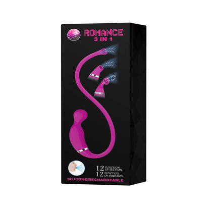 ROMANCE - ESTIMULADOR CON SUCCIÓN 3 EN 1