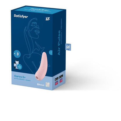 SATISFYER - ESTIMULADOR CURVY 2+ ROSA