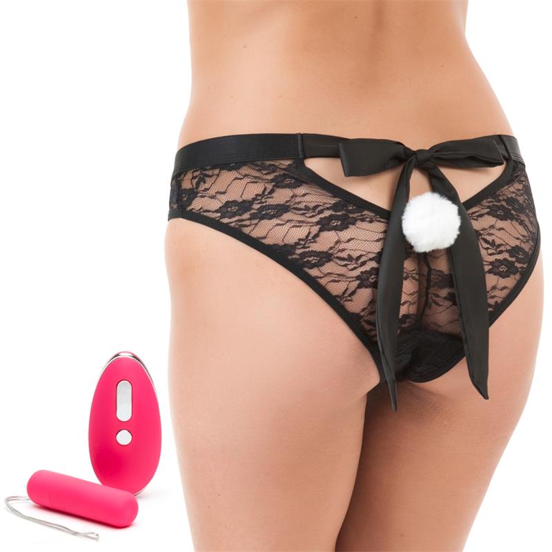 HAPPY RABBIT - ESTIMULADOR DE BRAGUITA CONTROL REMOTO USB ROSA