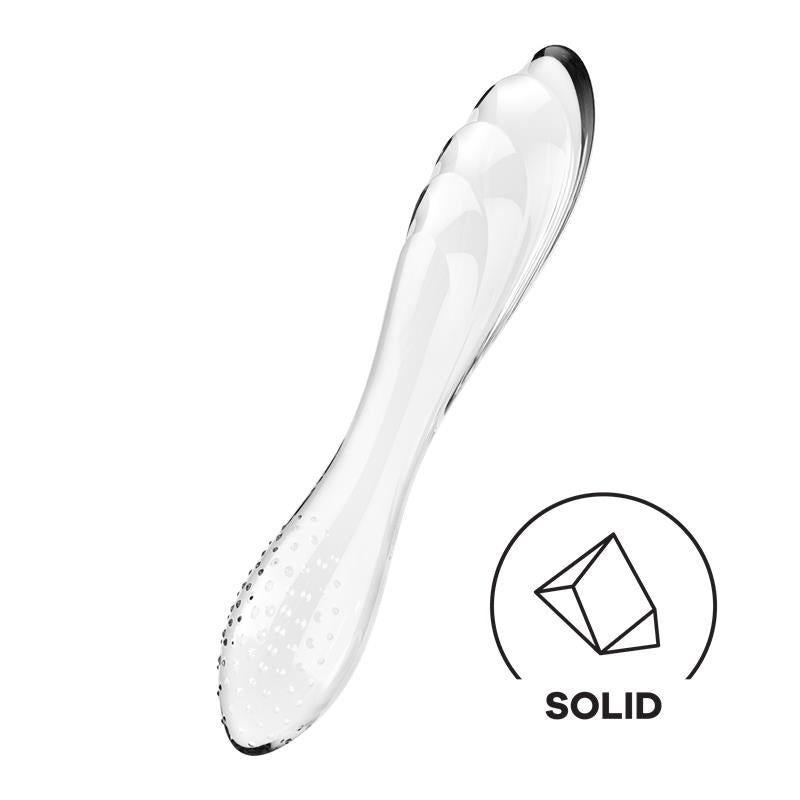 SATISFYER - ESTIMULADOR DE CRISTAL DAZZLING CRYSTAL 1 HOT AND COLD TRANSPARENTE
