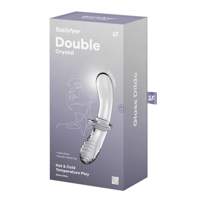 SATISFYER - ESTIMULADOR DE CRISTAL DOUBLE CRYSTAL HOT AND COLD TRANSPARENTE