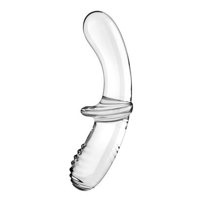 SATISFYER - ESTIMULADOR DE CRISTAL DOUBLE CRYSTAL HOT AND COLD TRANSPARENTE