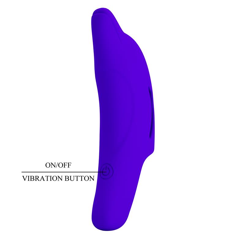 PRETTYLOVE - ESTIMULADOR DE DEDO CON VIBRACIÓN DELPHINI HONEY