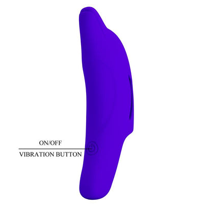 PRETTYLOVE - ESTIMULADOR DE DEDO CON VIBRACIÓN DELPHINI HONEY