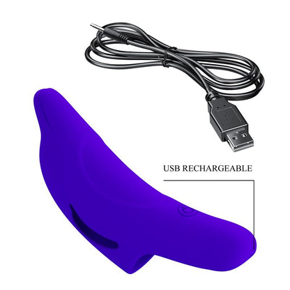 PRETTYLOVE - ESTIMULADOR DE DEDO CON VIBRACIÓN DELPHINI HONEY