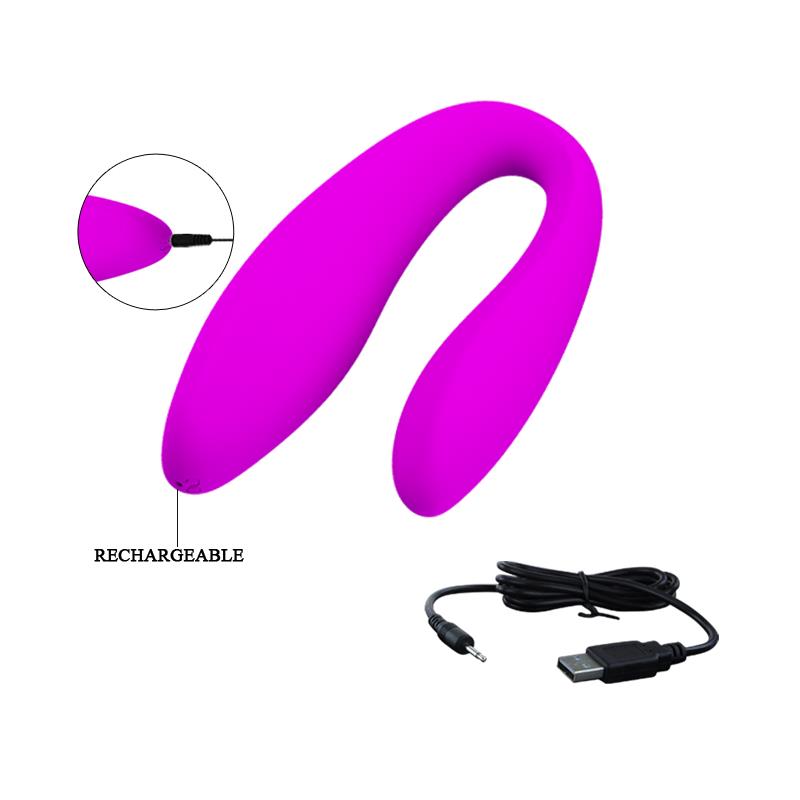 PRETTYLOVE - ESTIMULADOR DE PAREJAS CONTROL REMOTO ROSA