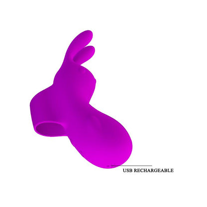 PRETTYLOVE - ESTIMULADOR FINGER BUNNY USB SILICONA