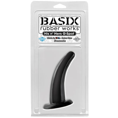 BASIX RUBBER WORKS - ESTIMULADOR HIS AND HERS PUNTO G NEGRO