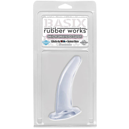 BASIX RUBBER WORKS - ESTIMULADOR HIS AND HERS PUNTO G TRANSPARENTE