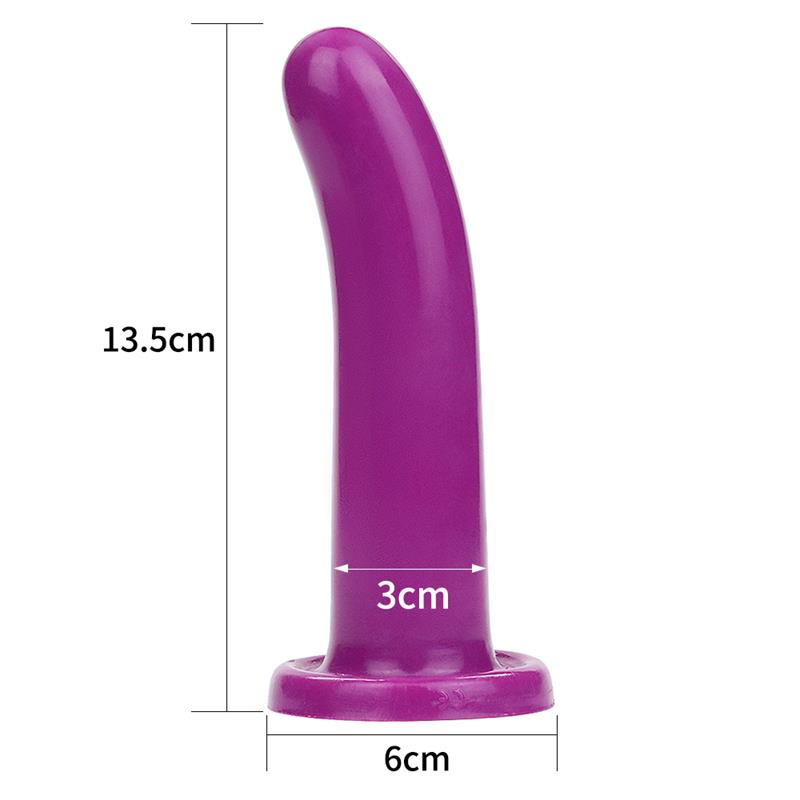 LOVETOY - ESTIMULADOR HOLY DONG 5.5 SILICONA LÍQUIDA PÚRPURA