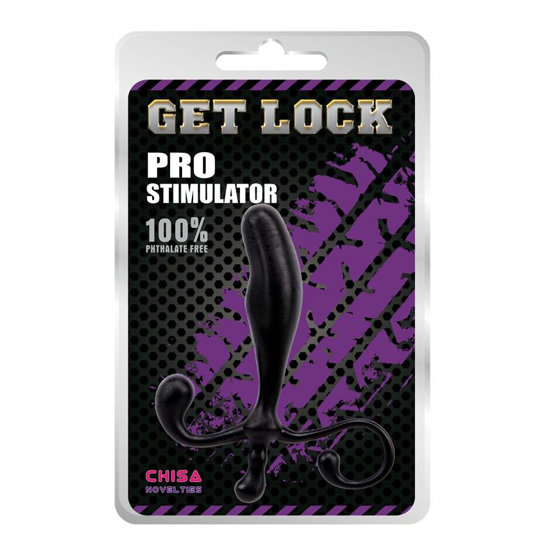 CHISA - ESTIMULADOR PROSTATICO 12.5 X 2.5 CM NEGRO