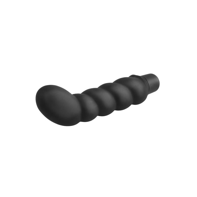 ANAL FANTASY COLLECT. - ESTIMULADOR PROSTÁTICO RIBBED P-SPOT VIBE NEGRO