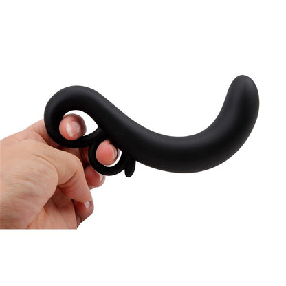 CHISA - ESTIMULADOR PUNTO G TWO-FINGER SILICONA NEGRO