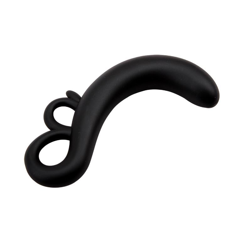 CHISA - ESTIMULADOR PUNTO G TWO-FINGER SILICONA NEGRO