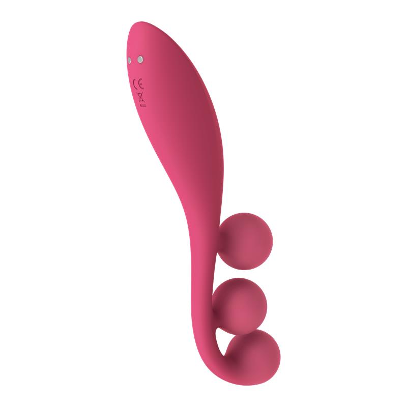 SATISFYER - ESTIMULADOR TRI BALL 1 ROJO