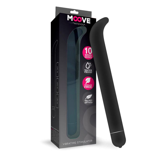 MOOVE - ESTIMULADOR VIBRADOR PUNTO G 10 FUNCIONES NEGRO