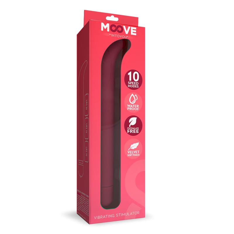 MOOVE - ESTIMULADOR VIBRADOR PUNTO G 10 FUNCIONES ROSA