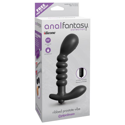ANAL FANTASY COLLECT. - ESTIMULADOT PROSTÁTICO CON VIBRACIÓN NEGRO