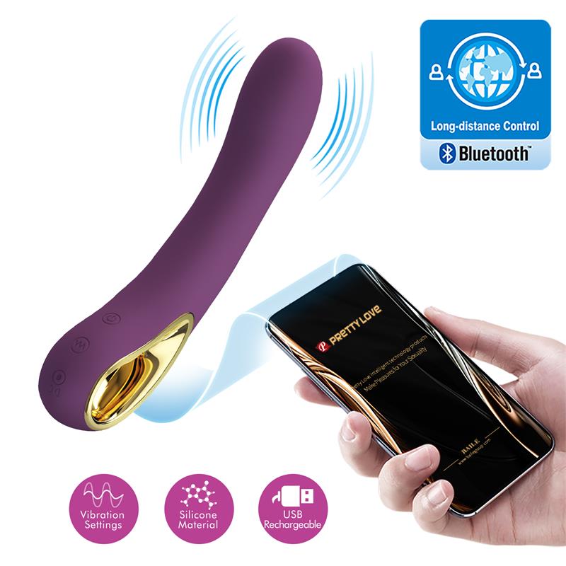 PRETTYLOVE - ETHAN VIBRADOR CON APP PÚRPURA
