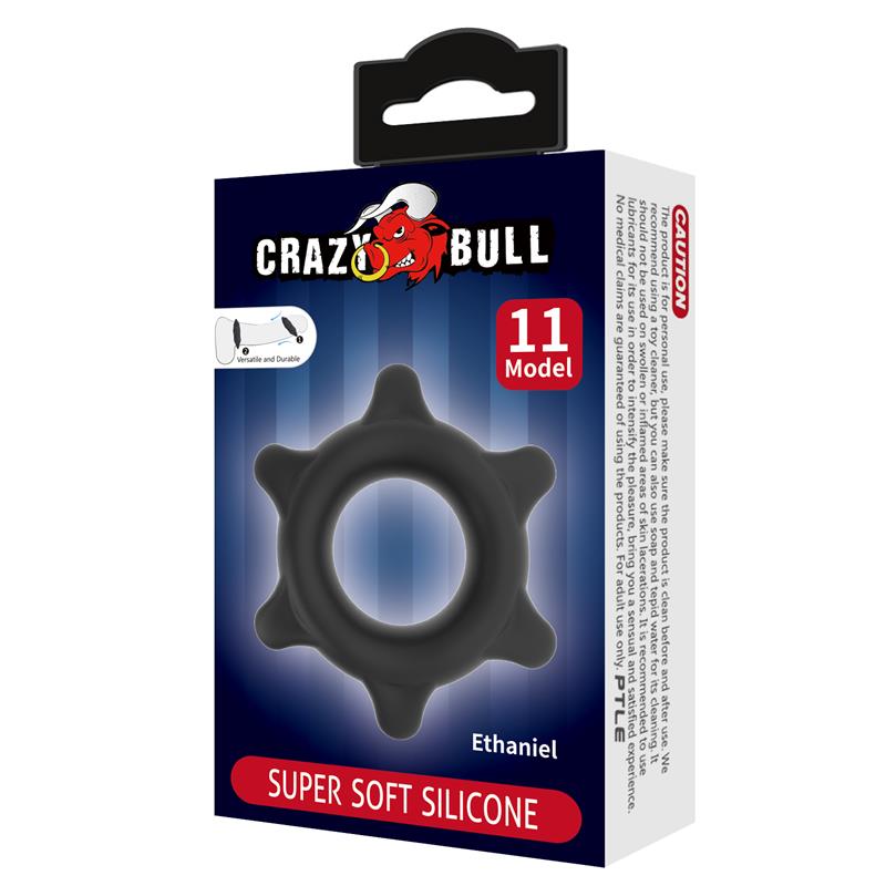 CRAZY BULL - ETHANIEL ANILLO PARA EL PENE SILICONA MOD 11