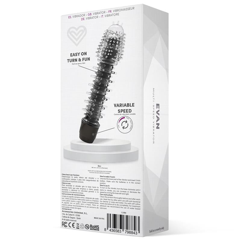 LATETOBED - EVAN VIBRADOR MULTI VELOCIDAD NEGRO