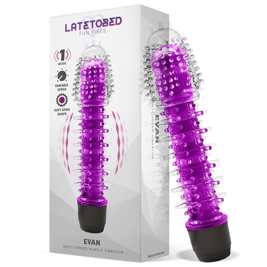 LATETOBED - EVAN VIBRADOR MULTI VELOCIDAD PÚRPURA
