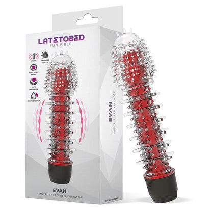 LATETOBED - EVAN VIBRADOR MULTI VELOCIDAD ROJO