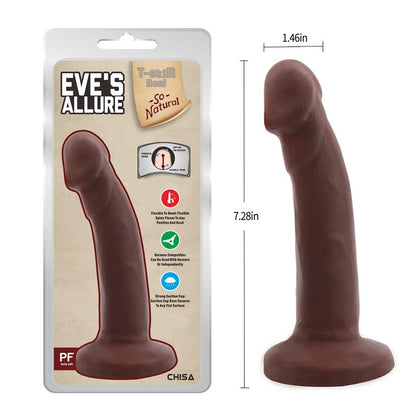 CHISA - EVES ALLURE DILDO DUAL DENSITY MARRÓN 18.5CM