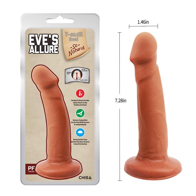 CHISA - EVES ALLUREE DILDO DUAL DENSITY BRONCEADO 18.5CM