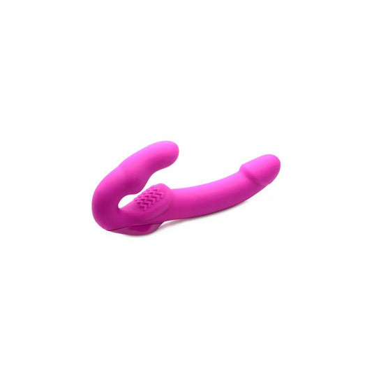 STRAP U - EVOKE VIBRADOR DOBLE ROSA