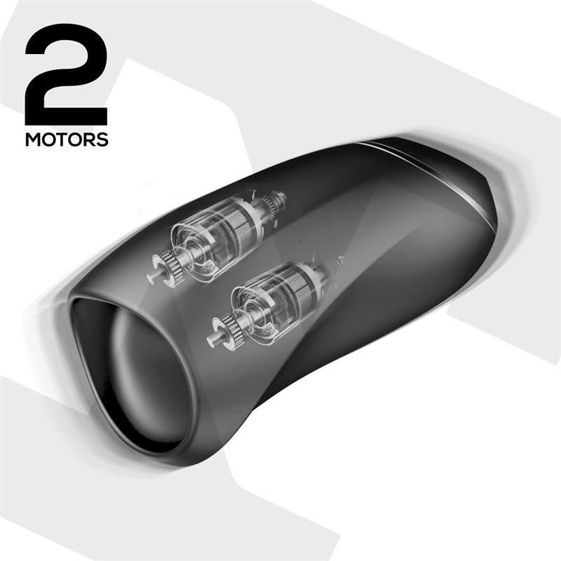 TARDENOCHE - EVONY MASTURBADOR MASCULINO SEXO ORAL SUCCIÓN Y VIBRACIÓN 2 MOTORES USB SILICONA