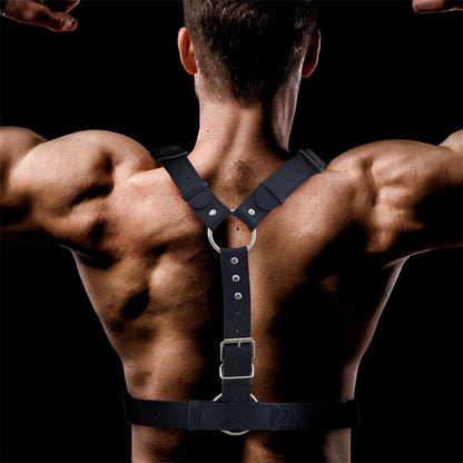 INTOYOU BDSM LINE - FABRIO ARNÉS MASCULINO PARA BONDAGE CUERO VEGANO