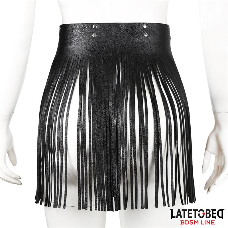 LATETOBED BDSM LINE - FALDA DE FLECOS AJUSTABLE