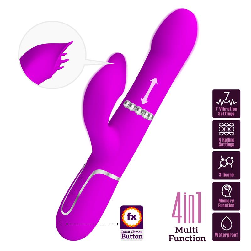 PRETTYLOVE - FALIN ROLLING VIBRADOR CON BOLAS ROTATORIAS USB