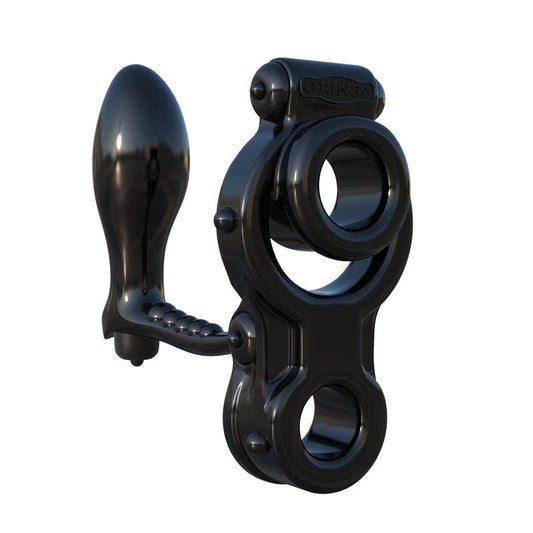 FANTASY C-RINGZ - FANTASY C-RINGZ ANILLO CON PLUG ANAL IRONMAN NEGRO