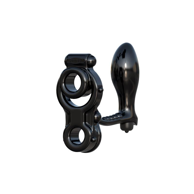 FANTASY C-RINGZ - FANTASY C-RINGZ ANILLO CON PLUG ANAL IRONMAN NEGRO