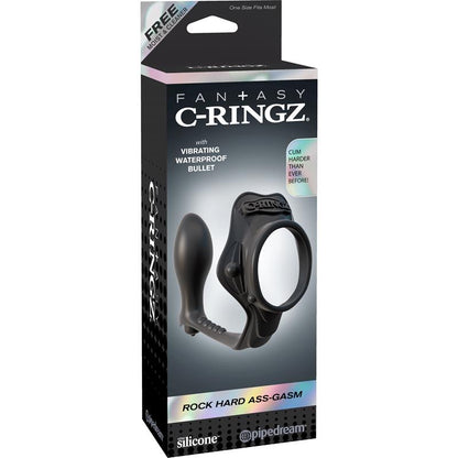 FANTASY C-RINGZ - FANTASY C-RINGZ ANILLO CON PLUG ANAL PESADO COLOR NEGRO