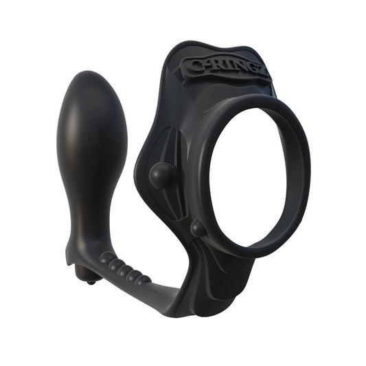 FANTASY C-RINGZ - FANTASY C-RINGZ ANILLO CON PLUG ANAL PESADO COLOR NEGRO