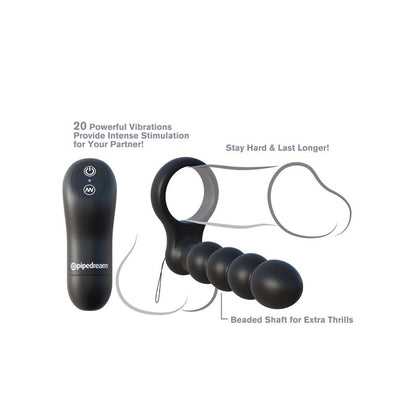 FANTASY C-RINGZ - FANTASY C-RINGZ ANILLO DOBLE PENETRADOR CON CONTROL REMOTO COLOR NEGRO