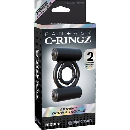 FANTASY C-RINGZ - FANTASY C-RINGZ ANILLO EXTEM DOUBLE TROUBLE COLOR NEGRO