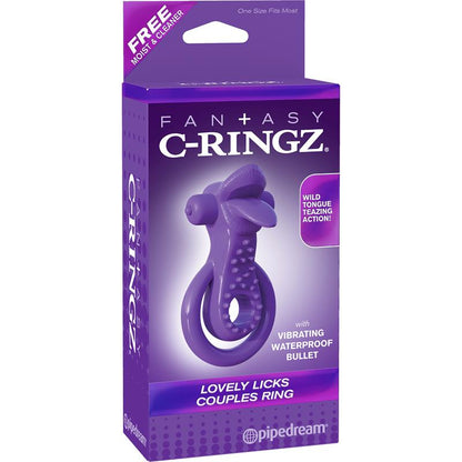 FANTASY C-RINGZ - FANTASY C-RINGZ ANILLO PARA PAREJAS LOVELY LICKS PÚRPURA