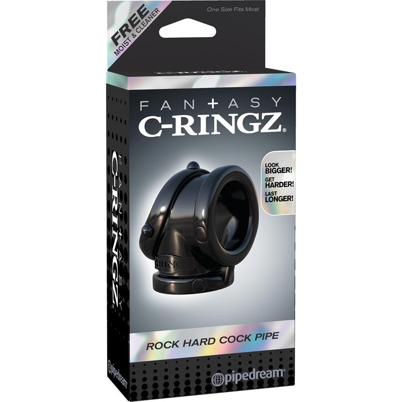 FANTASY C-RINGZ - FANTASY C-RINGZ ANILLO PESADO COCK PIPE NEGRO