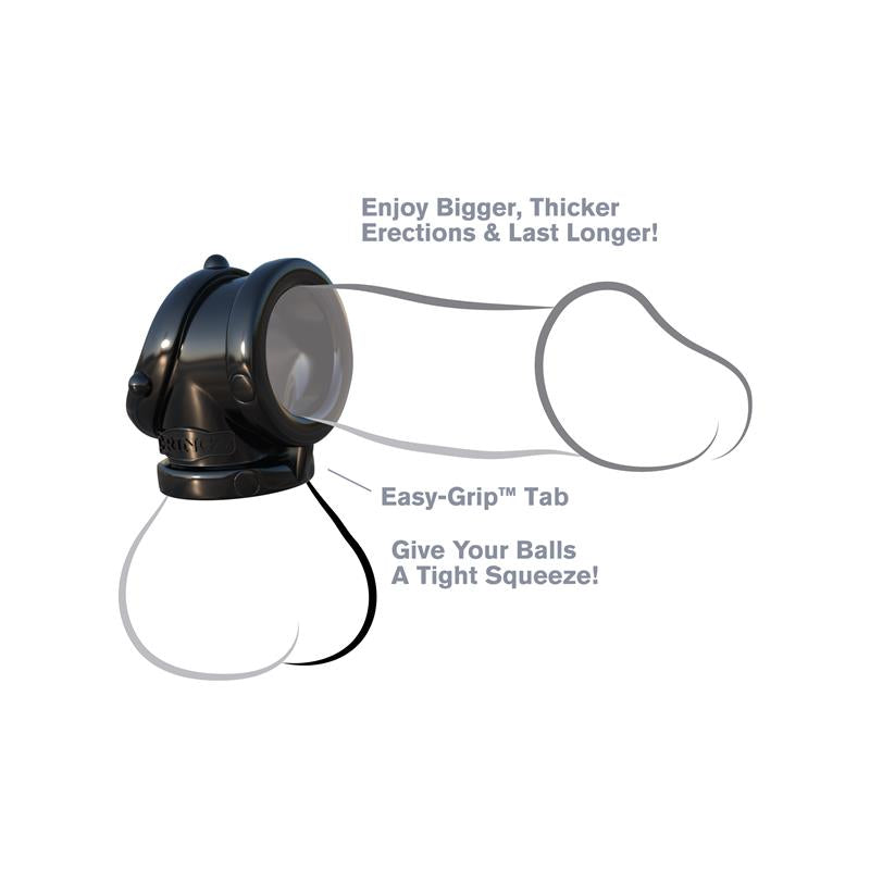 FANTASY C-RINGZ - FANTASY C-RINGZ ANILLO PESADO COCK PIPE NEGRO